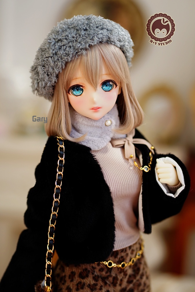 【毛の襟巻き】1/3分 1/4分 BJDサイズは共通です(msd mdd SD DD DY bjd)