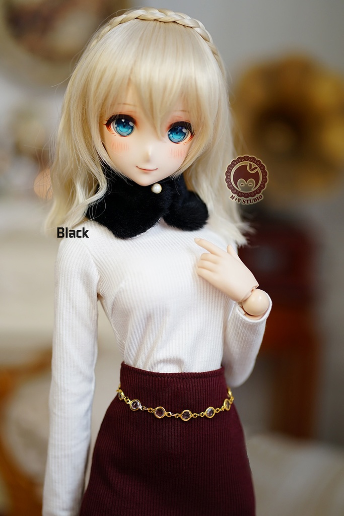 【毛の襟巻き】1/3分 1/4分 BJDサイズは共通です(msd mdd SD DD DY bjd)