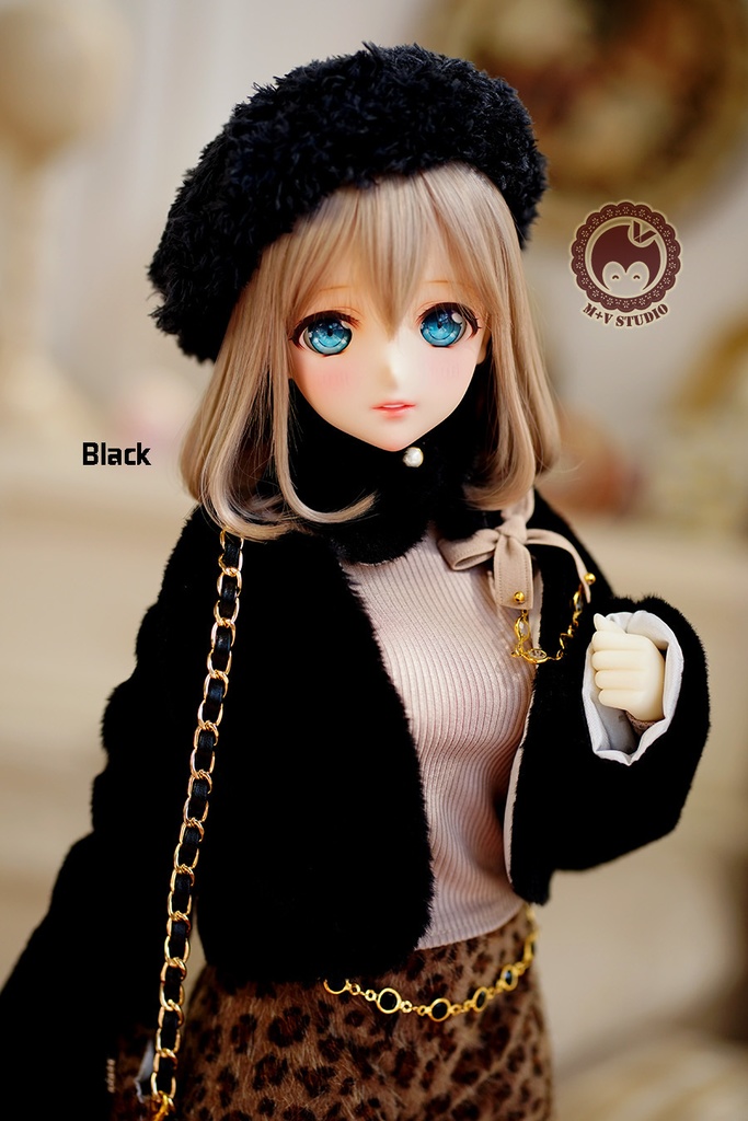 【毛の襟巻き】1/3分 1/4分 BJDサイズは共通です(msd mdd SD DD DY bjd)