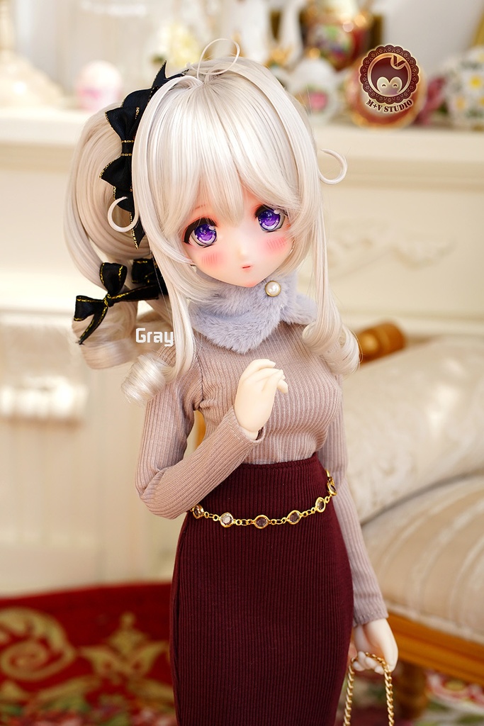 【毛の襟巻き】1/3分 1/4分 BJDサイズは共通です(msd mdd SD DD DY bjd)