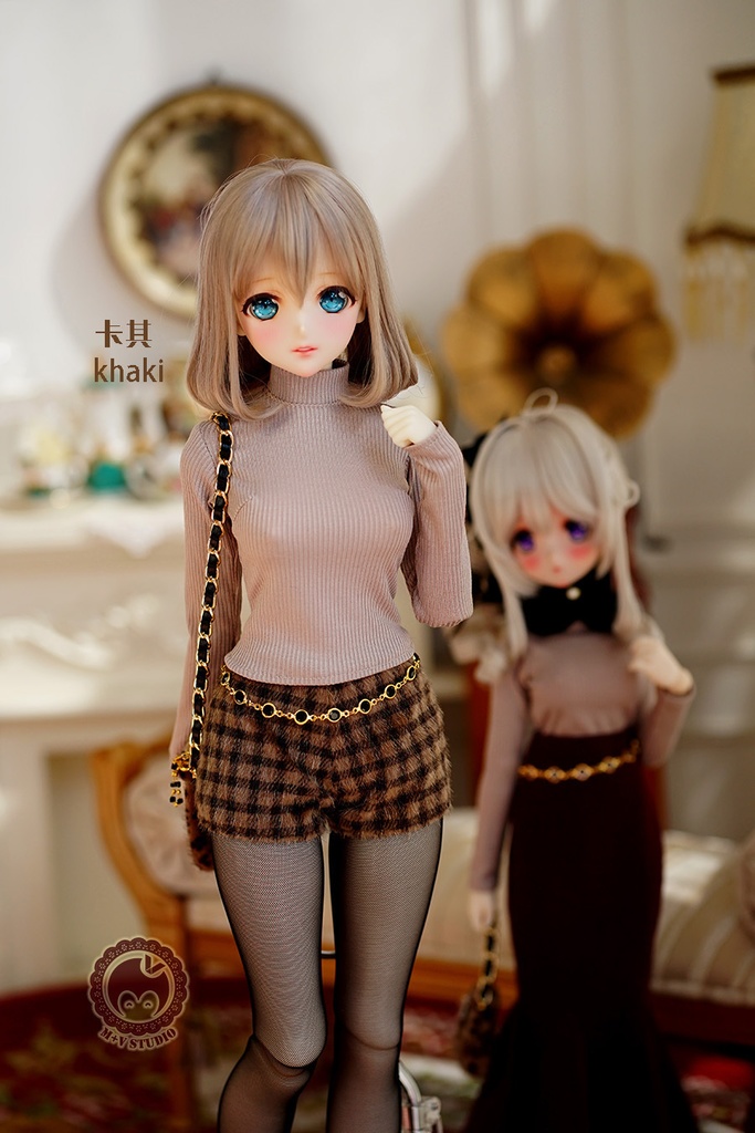 【ニットの上着】1/3分 1/4分 BJD(msd mdd SDGR DD DY bjd)7つのカラー選択可能