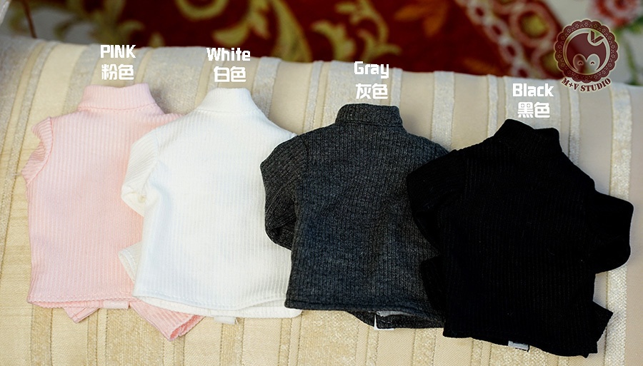 【ニットの上着】1/3分 1/4分 BJD(msd mdd SDGR DD DY bjd)7つのカラー選択可能