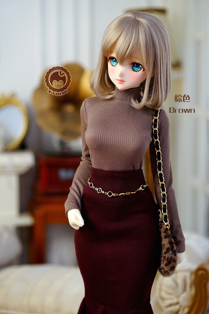 【ニットの上着】1/3分 1/4分 BJD(msd mdd SDGR DD DY bjd)7つのカラー選択可能