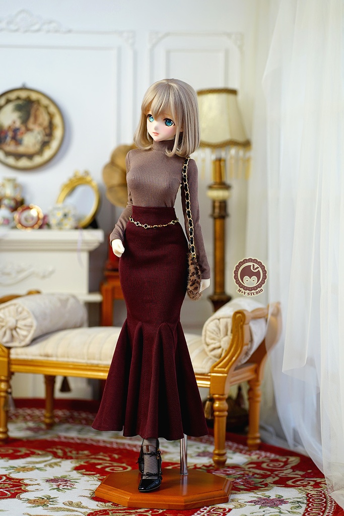 【フィッシュ·スカート】1/3分 1/4分 BJD(msd mdd SDGR DD DY bjd)3つのカラー選択可能