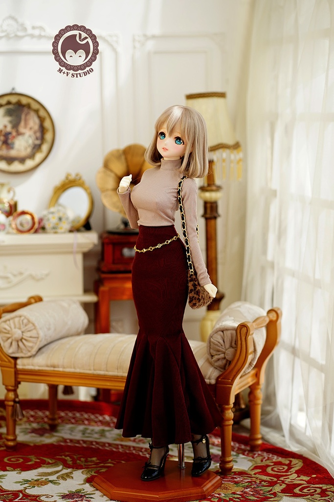 【フィッシュ·スカート】1/3分 1/4分 BJD(msd mdd SDGR DD DY bjd)3つのカラー選択可能