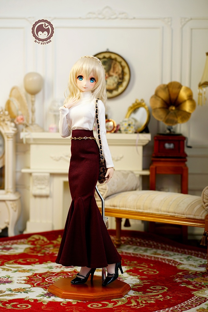 【フィッシュ·スカート】1/3分 1/4分 BJD(msd mdd SDGR DD DY bjd)3つのカラー選択可能