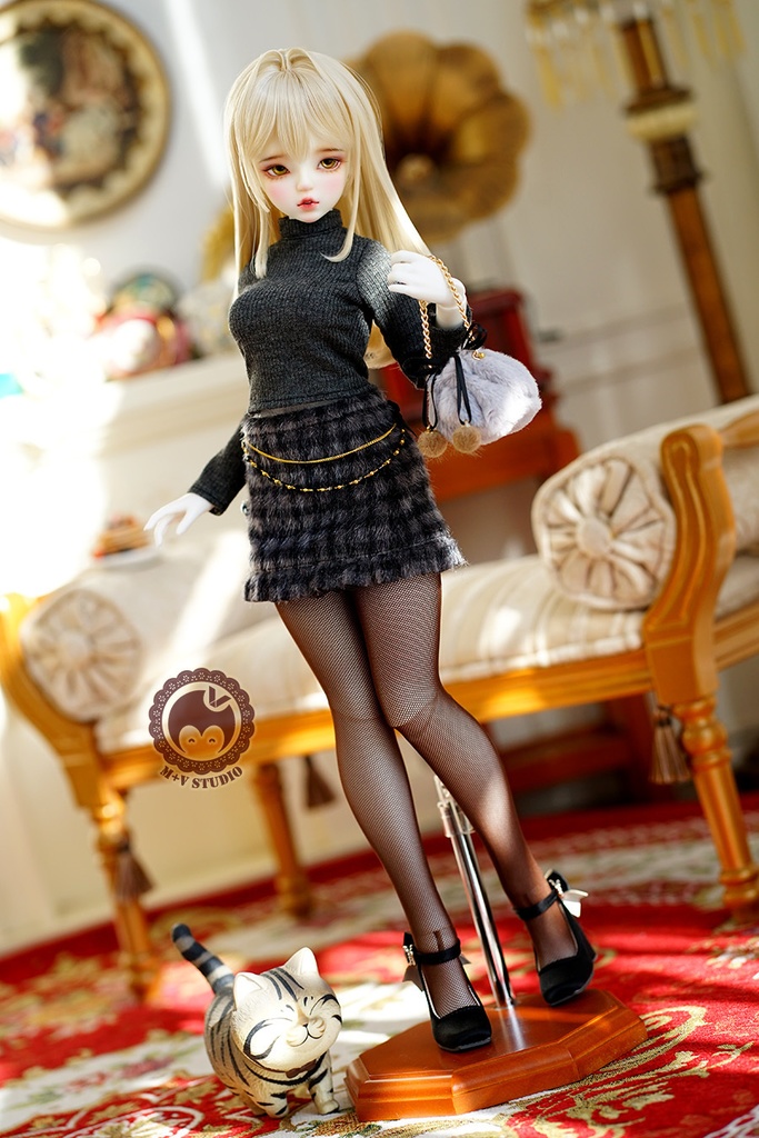 【ふかふかのポーチ】1/3分 1/4分 BJDサイズは共通です(msd mdd SD DD DY bjd)