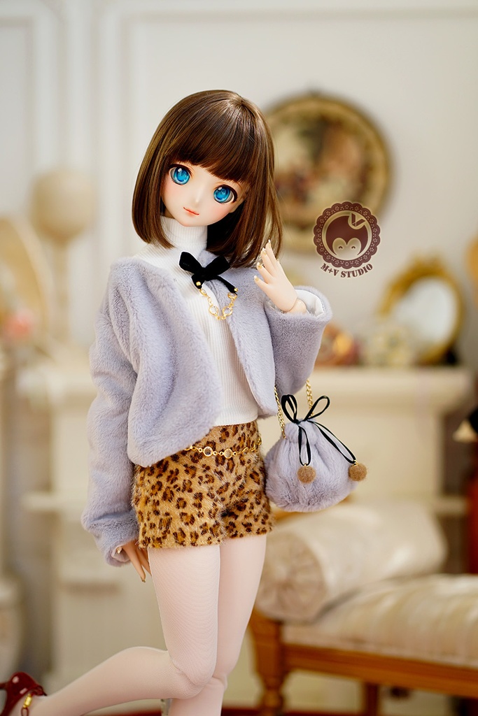 【ふかふかのポーチ】1/3分 1/4分 BJDサイズは共通です(msd mdd SD DD DY bjd)