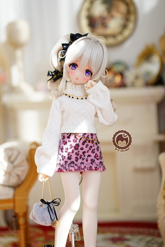 【ふかふかのポーチ】1/3分 1/4分 BJDサイズは共通です(msd mdd SD DD DY bjd)