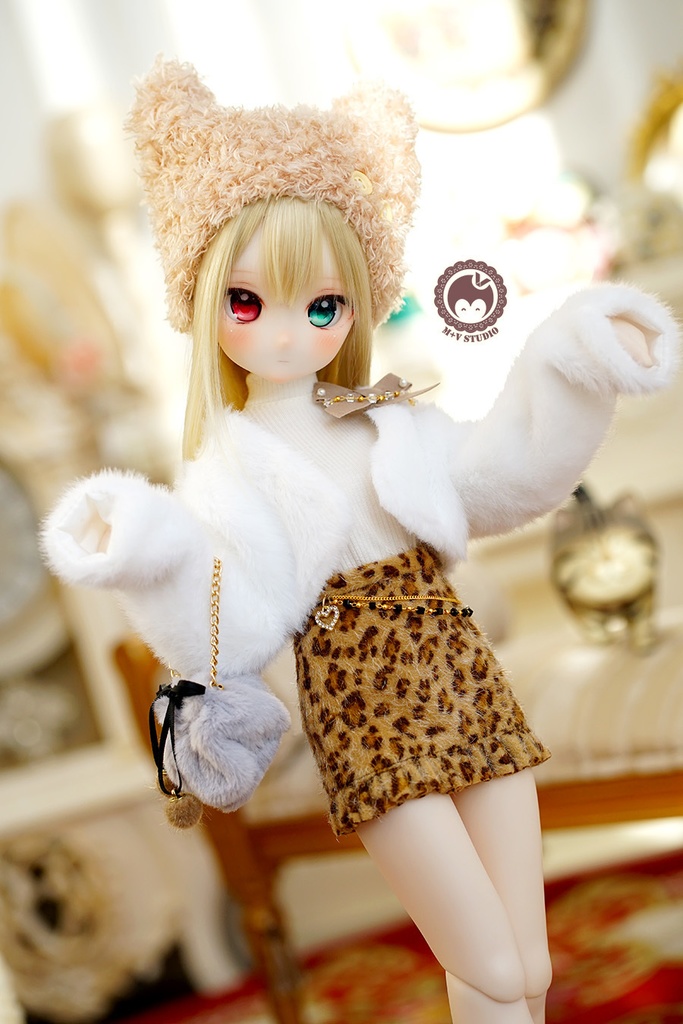 【ふかふかのポーチ】1/3分 1/4分 BJDサイズは共通です(msd mdd SD DD DY bjd)