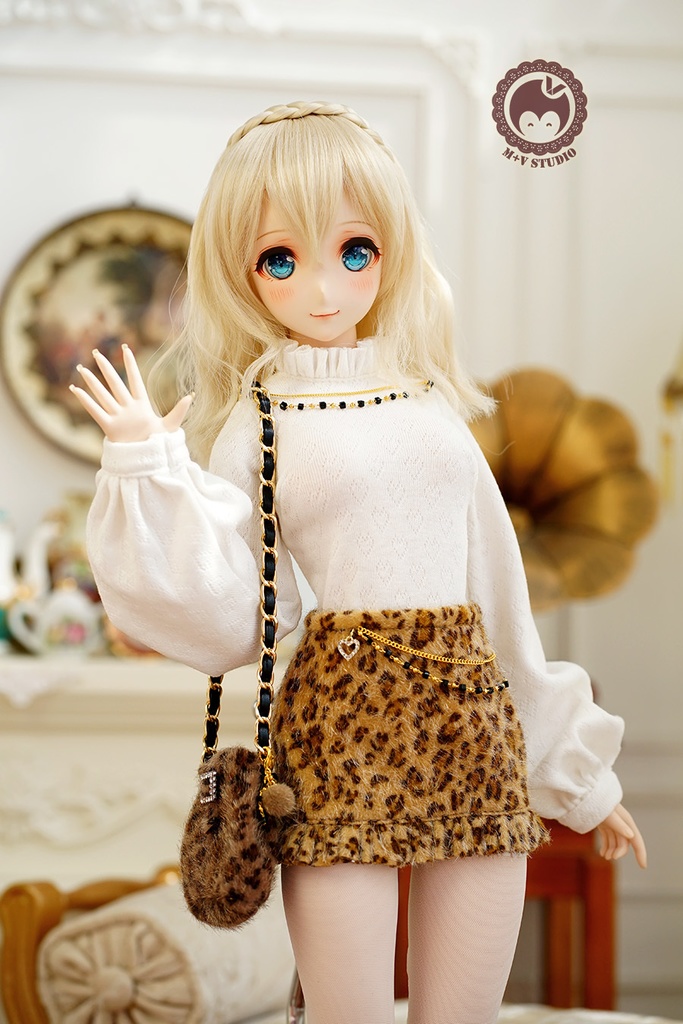 【チェーンのついた上着】1/3分 1/4分 BJDサイズは共通です(msd mdd SD DD DY bjd)