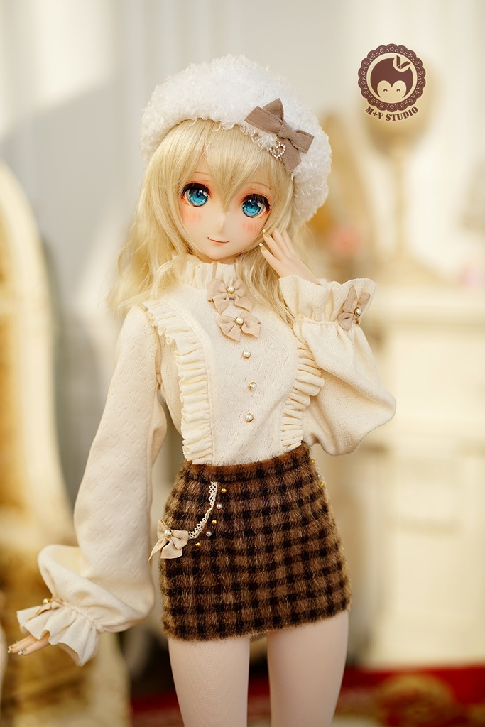 【フリルリボン塔】1/3分 1/4分 BJD(msd mdd SDGR DD DY bjd)