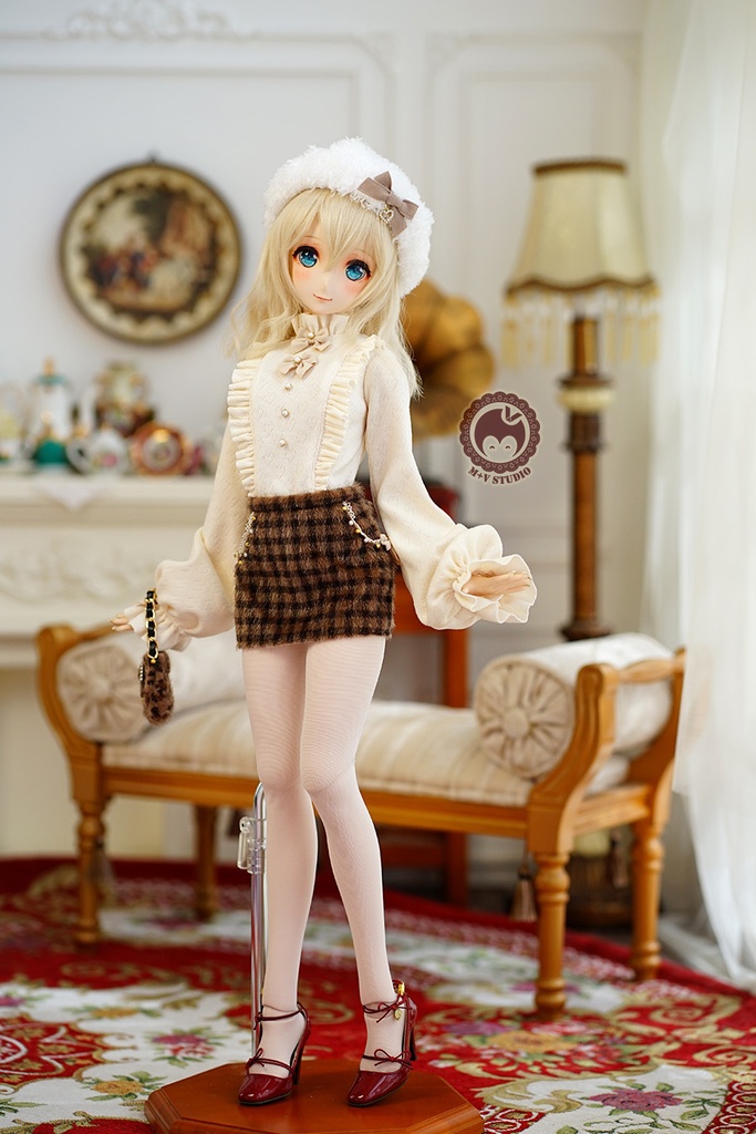 【フリルリボン塔】1/3分 1/4分 BJD(msd mdd SDGR DD DY bjd)