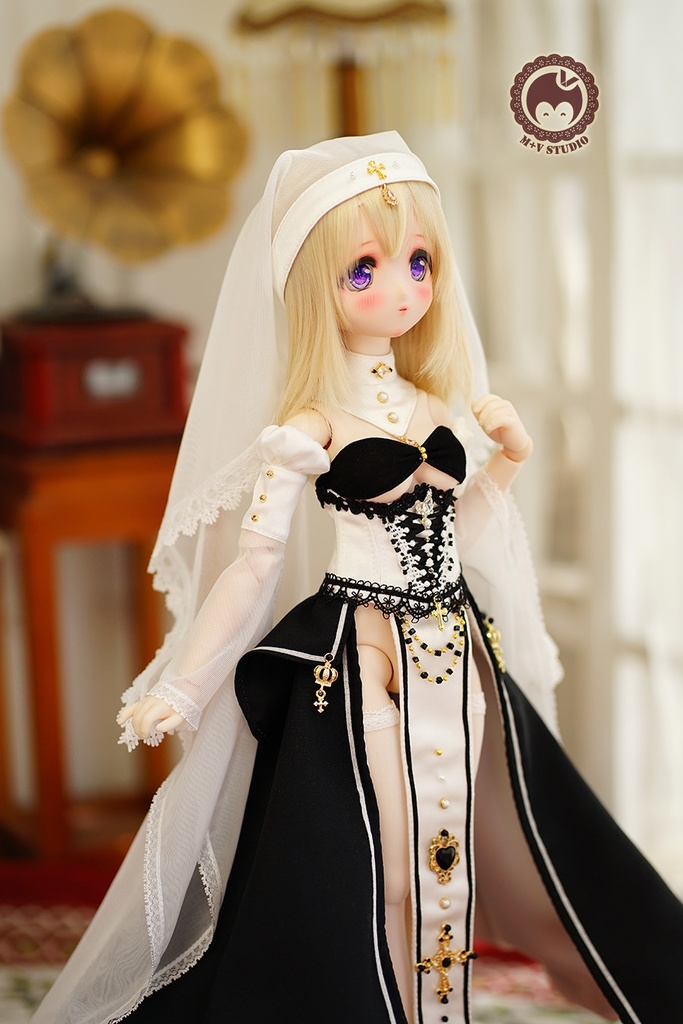 喵屋【誓约·祈祷】MDD(S,M,L胸) 修女用洋服礼服8点セット
