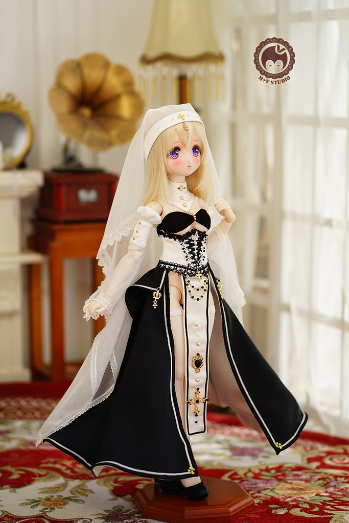 喵屋【誓约·祈祷】MDD(S,M,L胸) 修女用洋服礼服8点セット