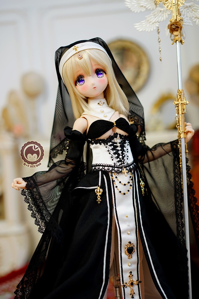 喵屋【誓约·祈祷】MDD(S,M,L胸) 修女用洋服礼服8点セット