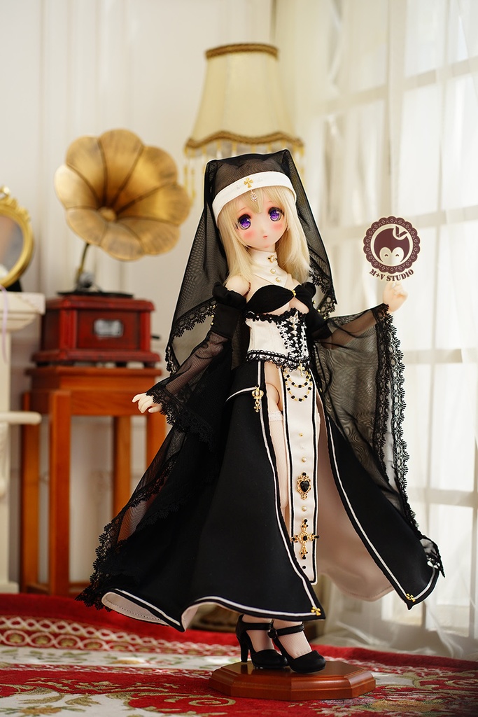 喵屋【誓约·祈祷】MDD(S,M,L胸) 修女用洋服礼服8点セット
