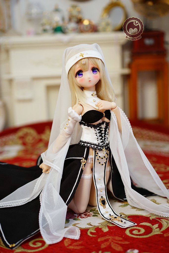 喵屋【誓约·祈祷】MDD(S,M,L胸) 修女用洋服礼服8点セット