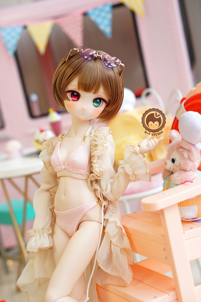 喵屋-甘い柚子-水着MSD SDM MDD(S,L,M胸) 1/4BJD服ドール ドルフィードリーム ドール服