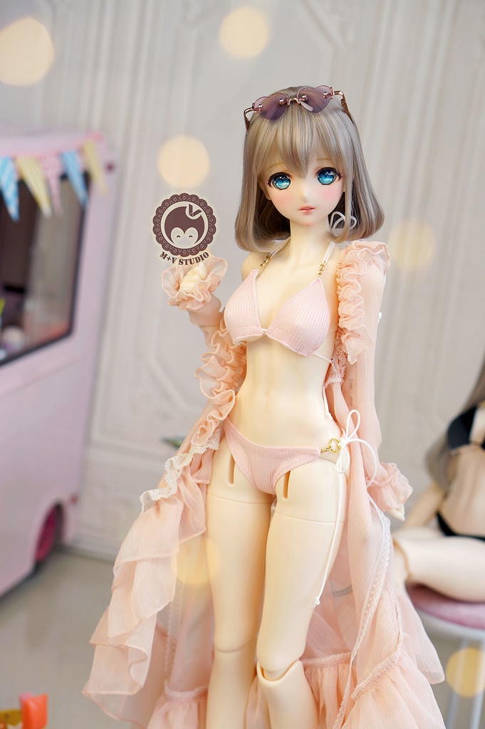 喵屋【薄雾】ビーチウェアDD3 DDDY(S,L,M胸) 1/3BJD寝巻きドール ドルフィードリーム ドール服