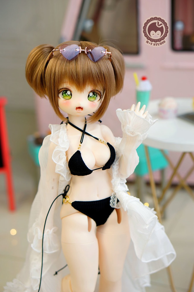 喵屋【薄雾】ビーチウェアMSD SDM MDD(S,L,M胸) 1/4BJD寝巻きドール ドルフィードリーム ドール服