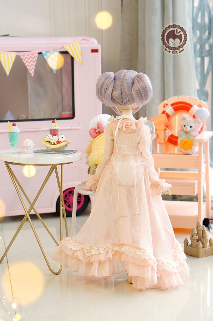 喵屋【薄雾】ビーチウェアMSD SDM MDD(S,L,M胸) 1/4BJD寝巻きドール ドルフィードリーム ドール服
