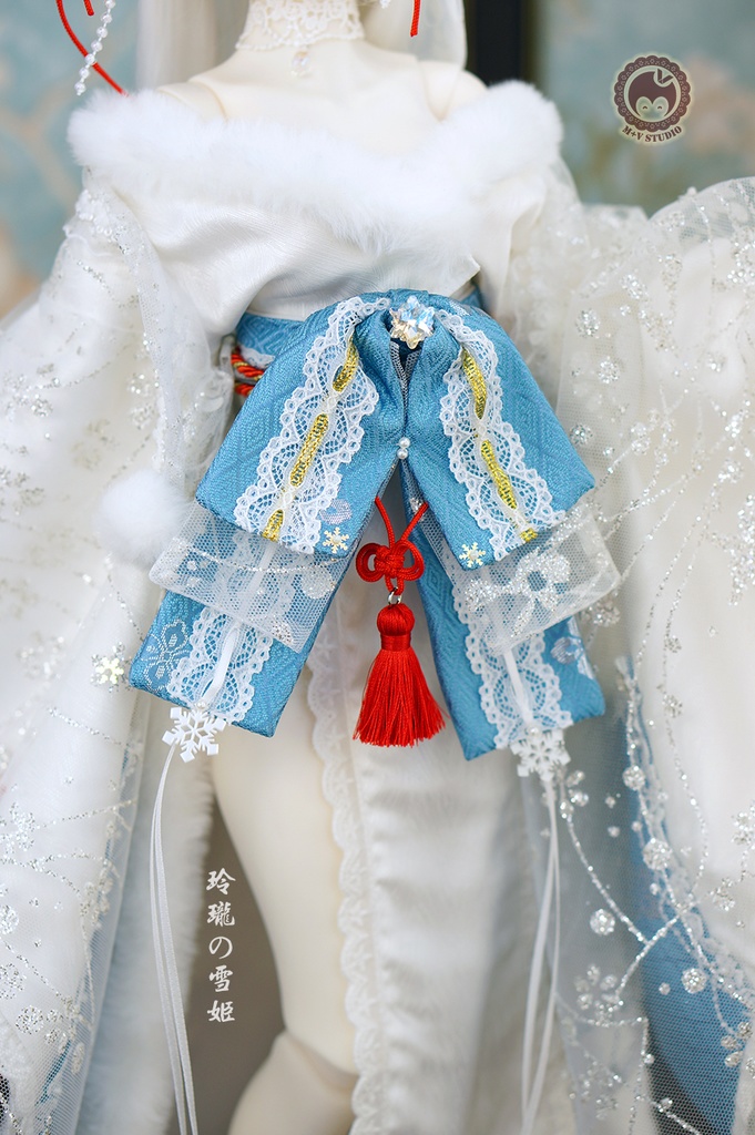 喵屋【玲珑の雪姬】DD3 DDS(L/M)DDDY 3分BJD用和服10点限量