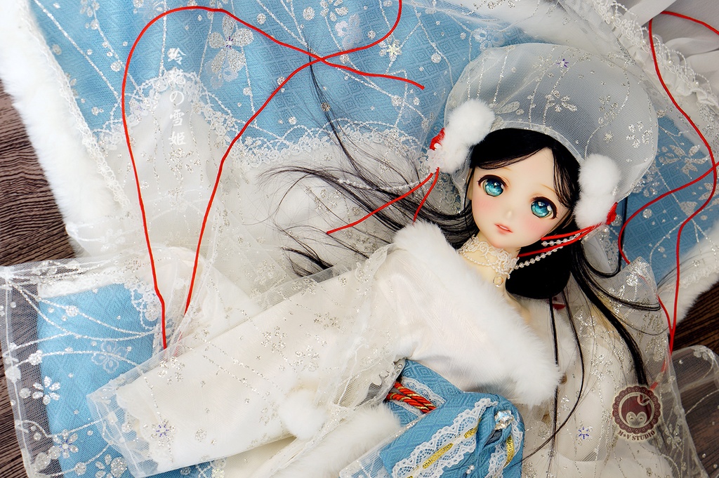 喵屋【玲珑の雪姬】DD3 DDS(L/M)DDDY 3分BJD用和服10点限量