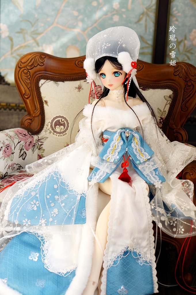 喵屋【玲珑の雪姬】DD3 DDS(L/M)DDDY 3分BJD用和服10点限量