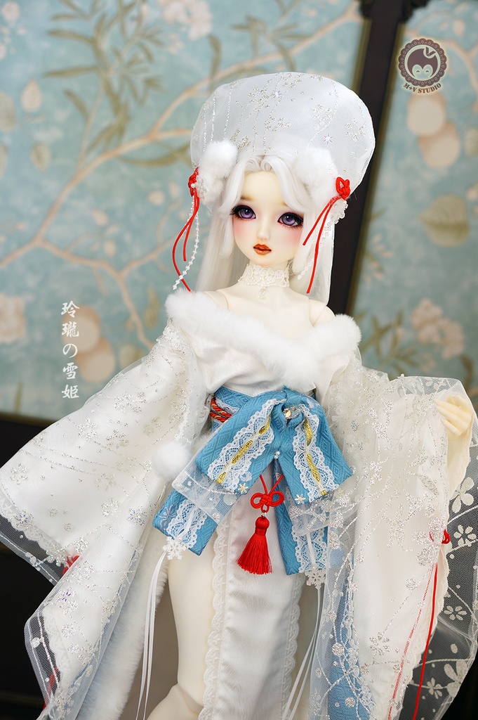 喵屋【玲珑の雪姬】DD3 DDS(L/M)DDDY 3分BJD用和服10点限量