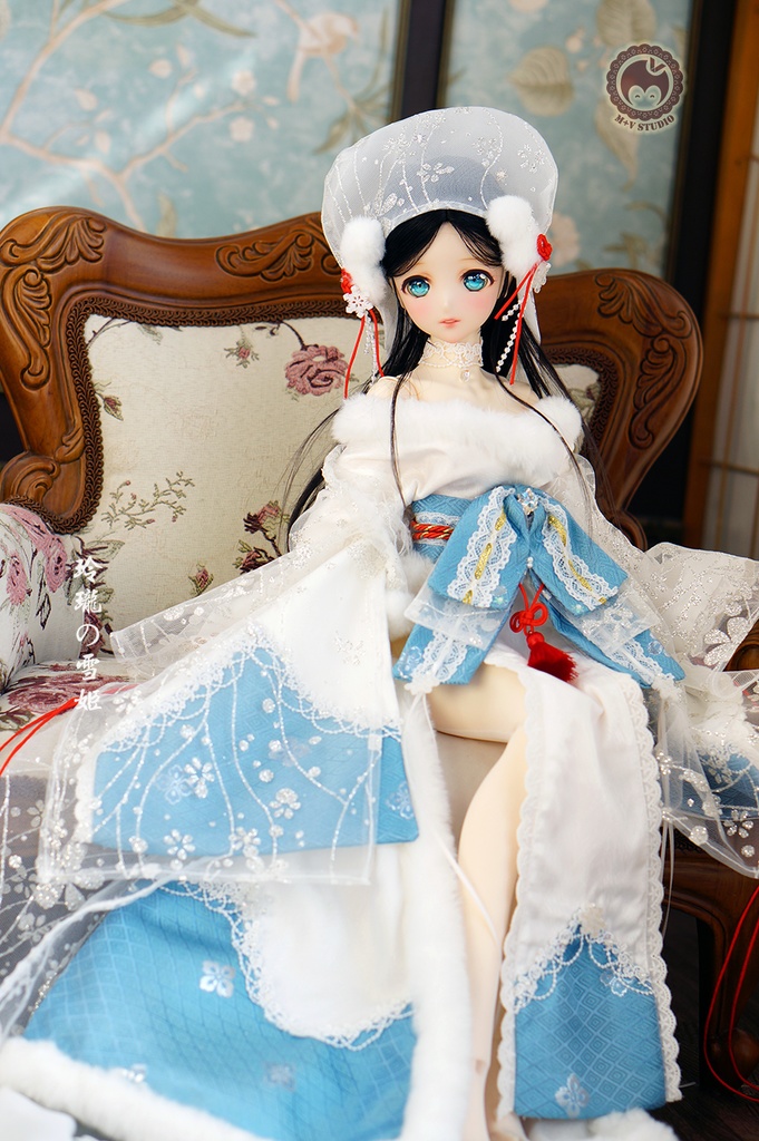 喵屋【玲珑の雪姬】DD3 DDS(L/M)DDDY 3分BJD用和服10点限量