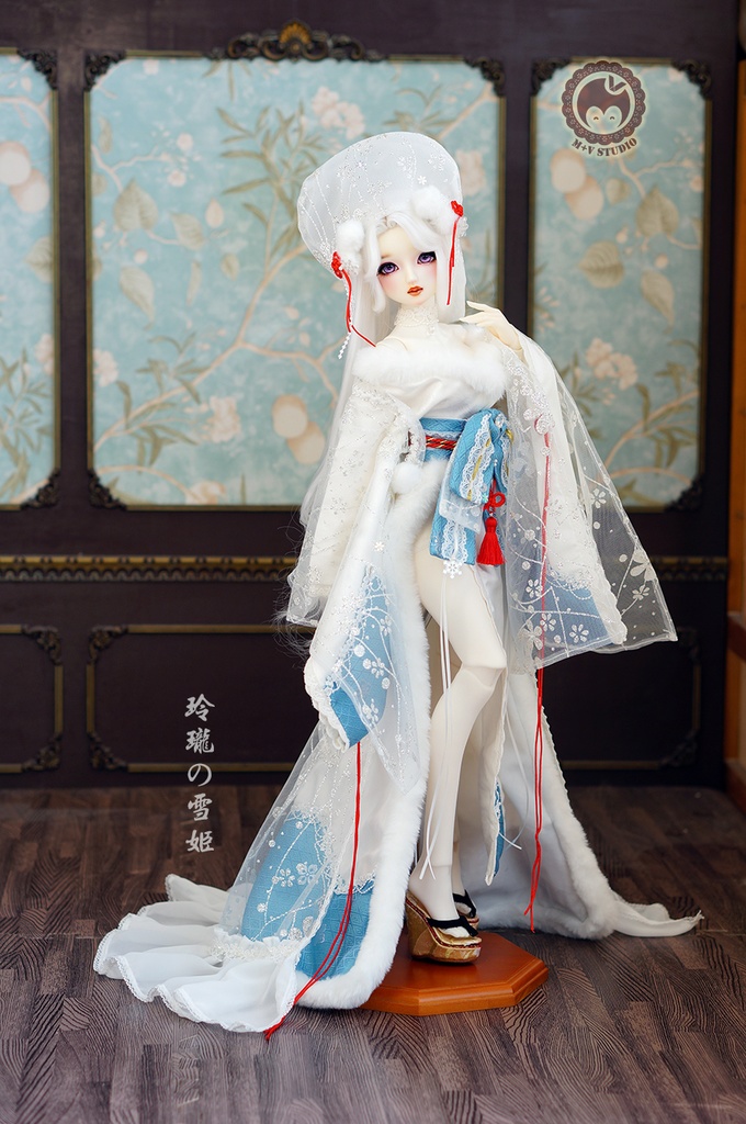 喵屋【玲珑の雪姬】DD3 DDS(L/M)DDDY 3分BJD用和服10点限量