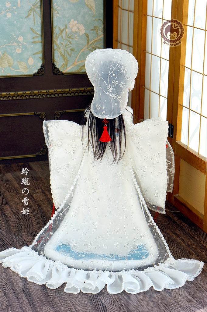 喵屋【玲珑の雪姬】SDM,MDD 4分BJD用和服10点限量
