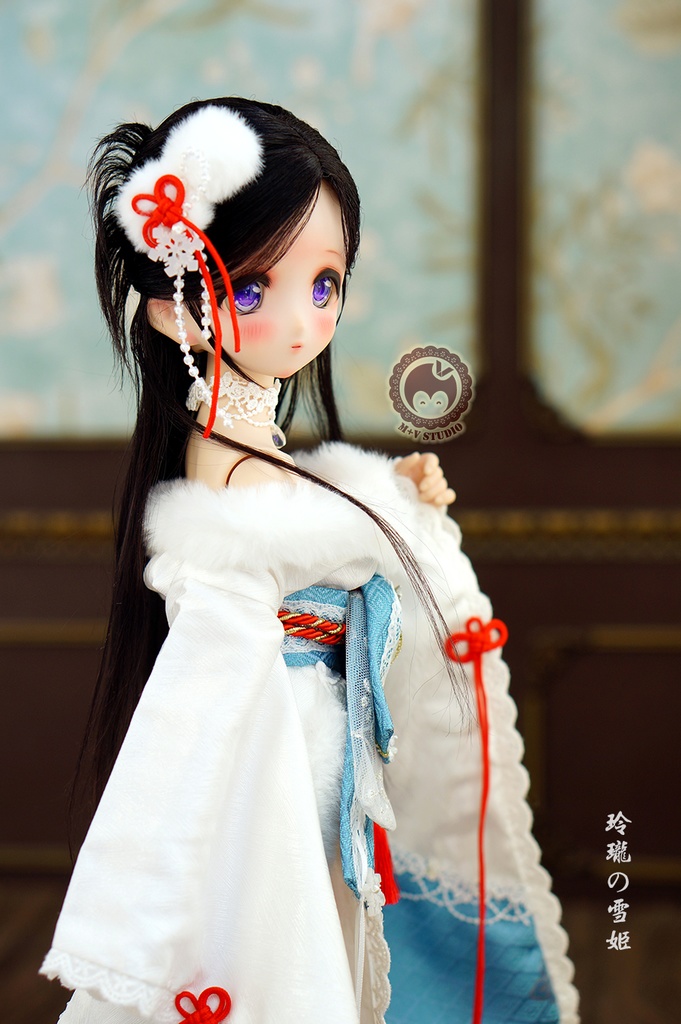 喵屋【玲珑の雪姬】SDM,MDD 4分BJD用和服10点限量