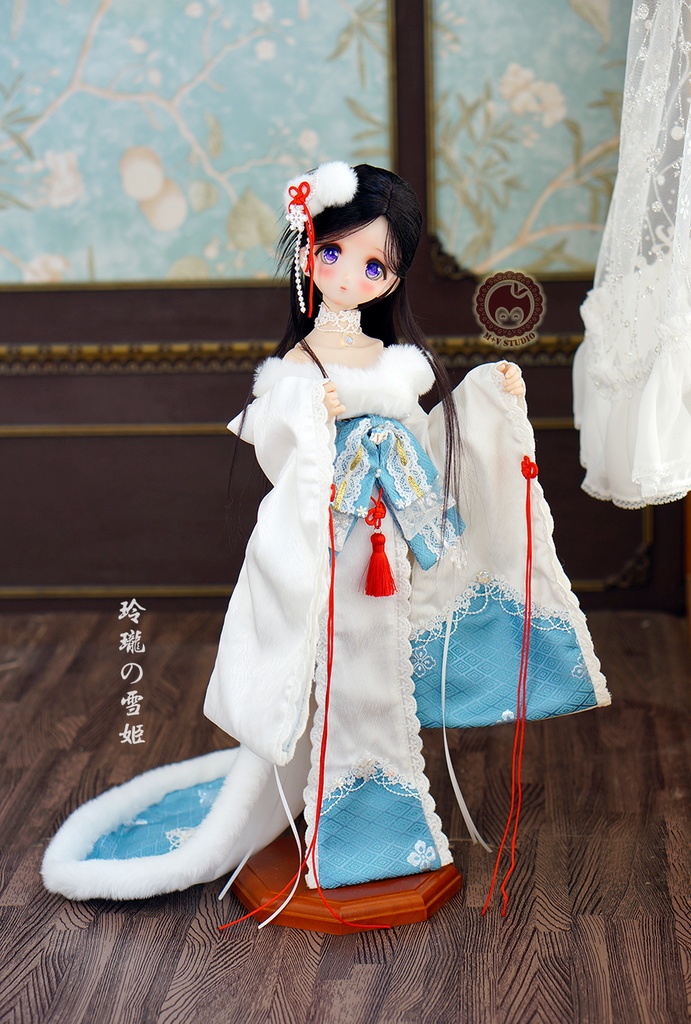 喵屋【玲珑の雪姬】SDM,MDD 4分BJD用和服10点限量