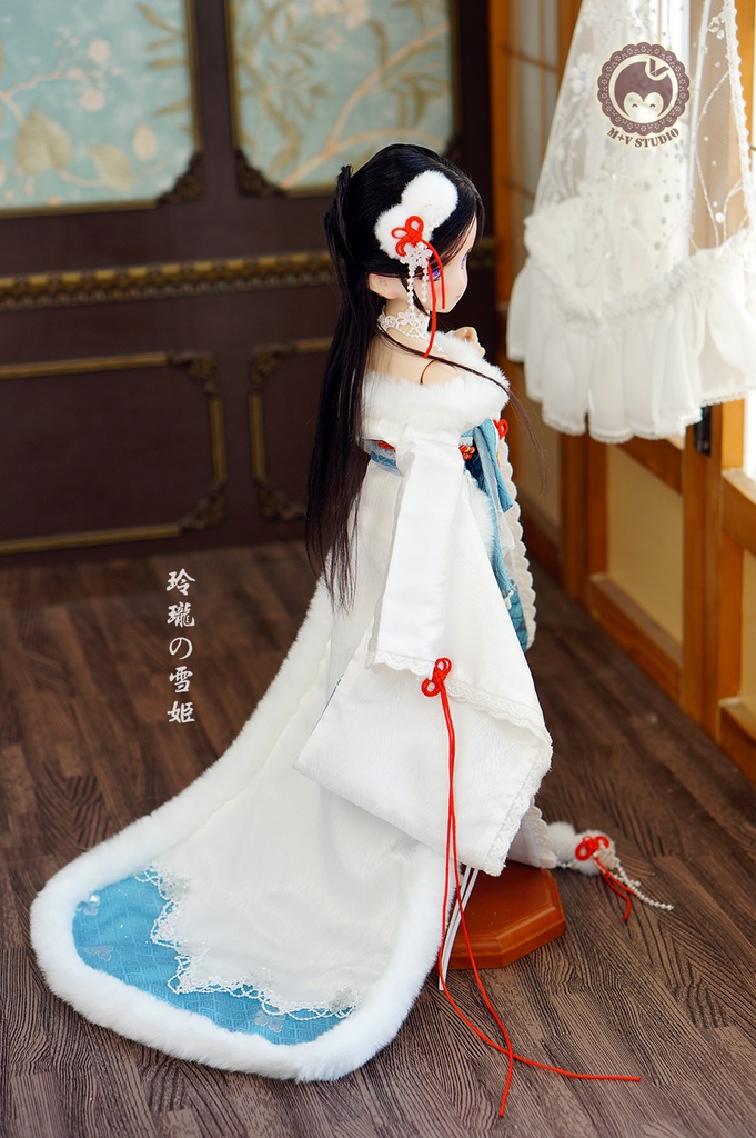 喵屋【玲珑の雪姬】SDM,MDD 4分BJD用和服10点限量