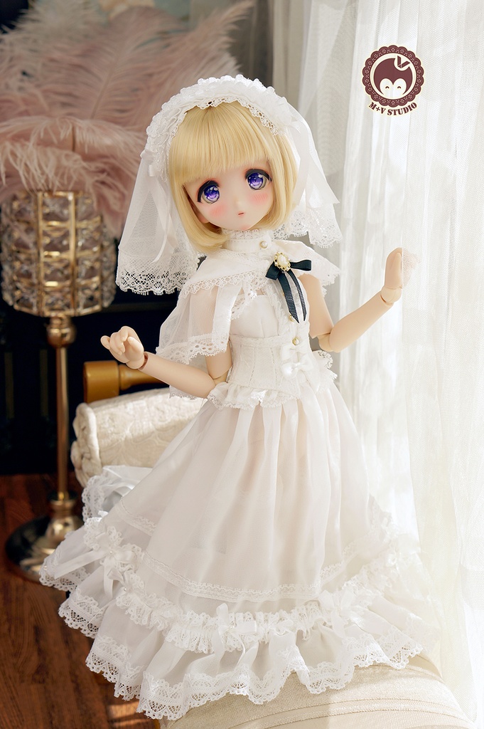 【妹のプリンセスドレスです】BJD4分BJD1/4SDM，MDD（S,M,L胸） 7点