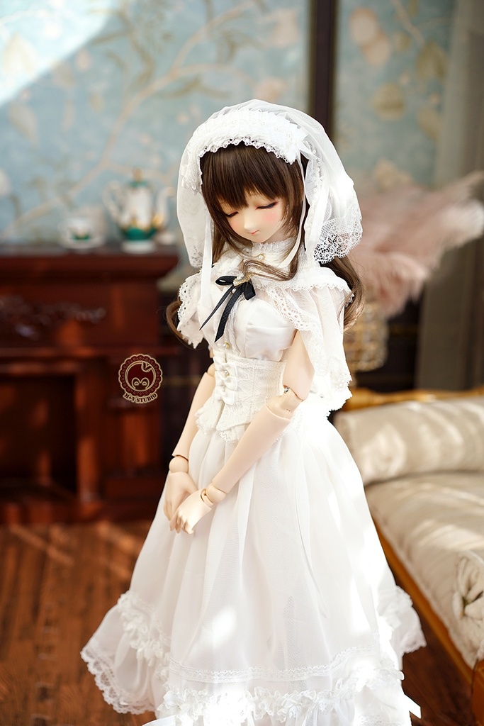 【妹のプリンセスドレスです】1/3 DD/DDDY,SDGR/UFDOLL/AS58/62ド-ル用洋服7点