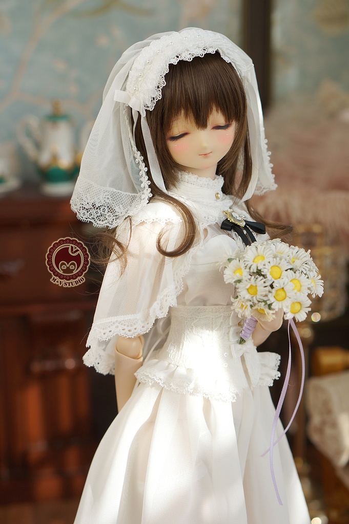 【妹のプリンセスドレスです】1/3 DD/DDDY,SDGR/UFDOLL/AS58/62ド－ル用洋服7点