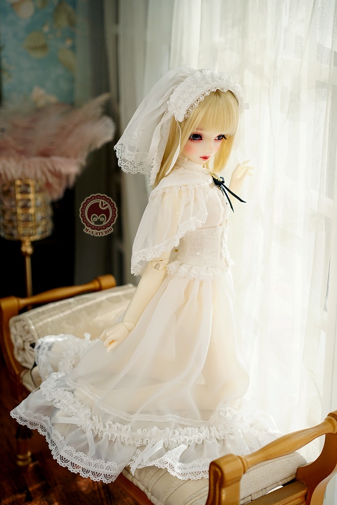 【妹のプリンセスドレスです】1/3 DD/DDDY,SDGR/UFDOLL/AS58/62ド-ル用洋服7点