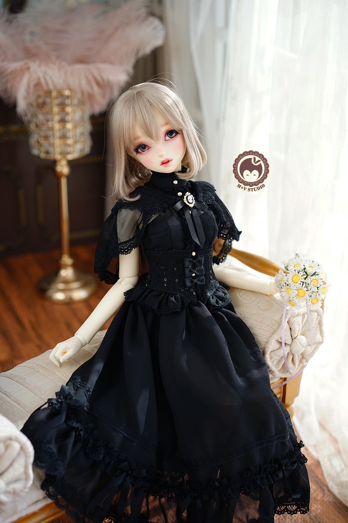 【妹のプリンセスドレスです】1/3 DD/DDDY,SDGR/UFDOLL/AS58/62ド-ル用洋服7点