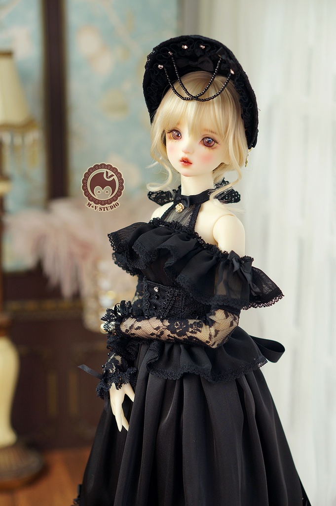 【喵屋】1/3BJD DD(SS/S/M/L)DDDY,SDGR女,AS58ド-ル用洋服7点セット
