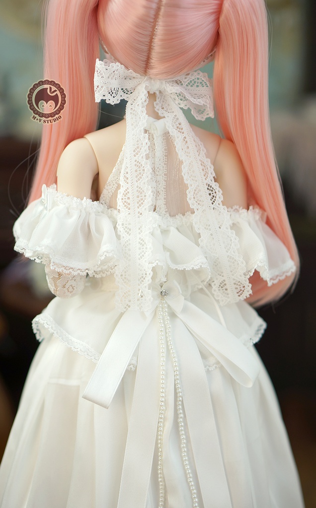 【喵屋】1/3BJD DD(SS/S/M/L)DDDY,SDGR女,AS58ド-ル用洋服7点セット
