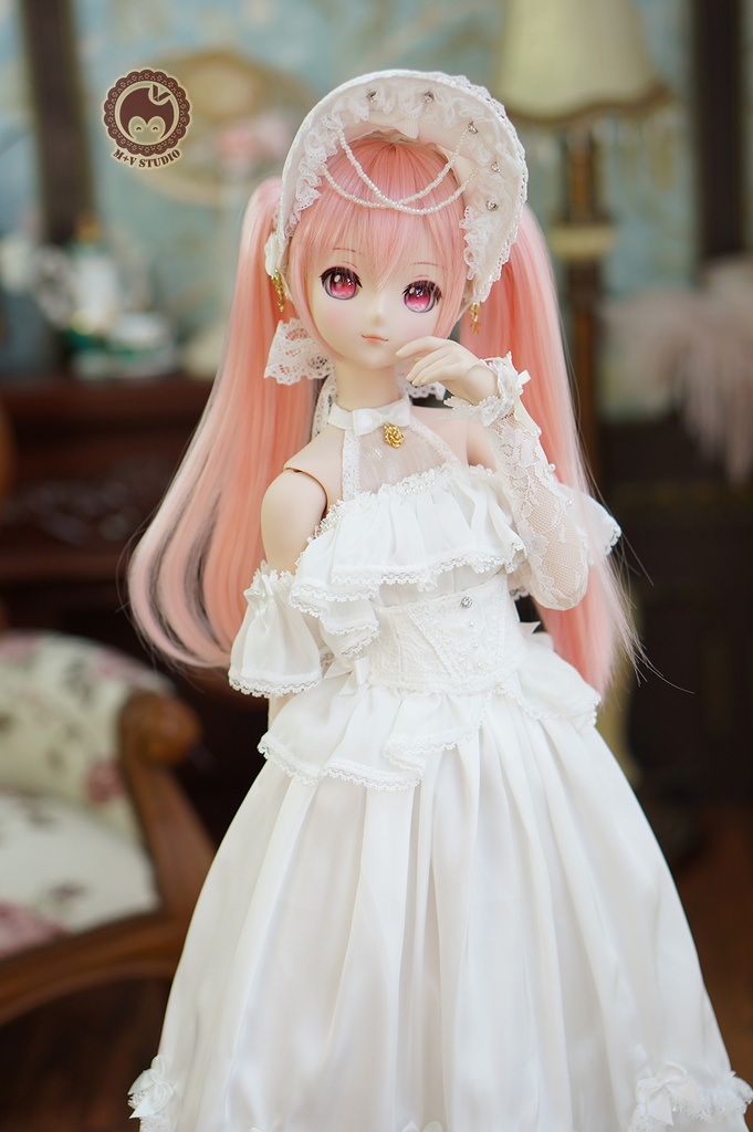 【喵屋】1/3BJD DD(SS/S/M/L)DDDY,SDGR女,AS58ド-ル用洋服7点セット