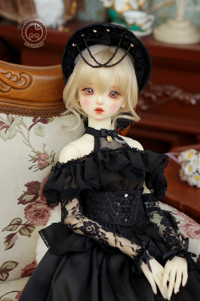 【喵屋】1/3BJD DD(SS/S/M/L)DDDY,SDGR女,AS58ド-ル用洋服7点セット