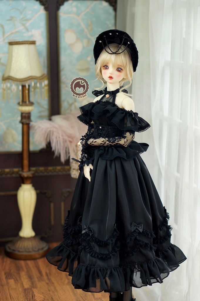 【喵屋】1/3BJD DD(SS/S/M/L)DDDY,SDGR女,AS58ド-ル用洋服7点セット