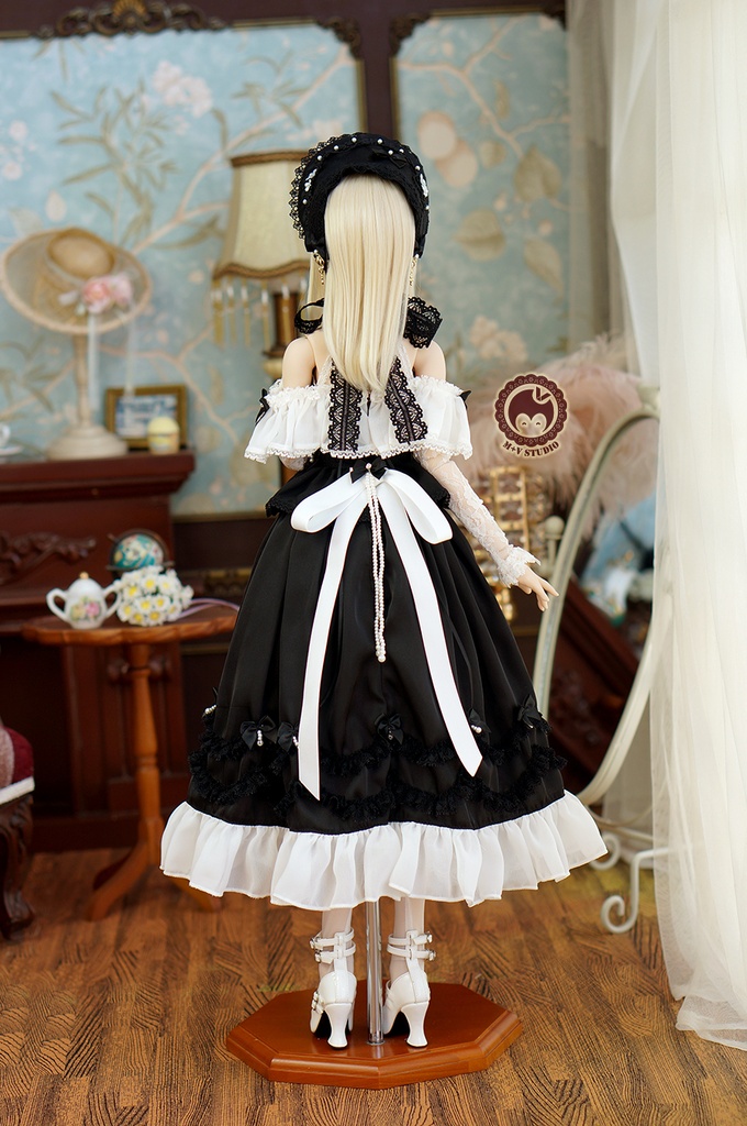 【喵屋】1/3BJD DD(SS/S/M/L)DDDY,SDGR女,AS58ド-ル用洋服7点セット