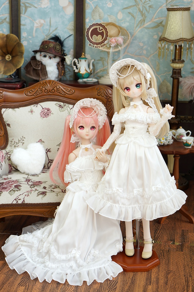 【喵屋】1/4★MSD/MDD/SDMド-ル用洋服7点セット