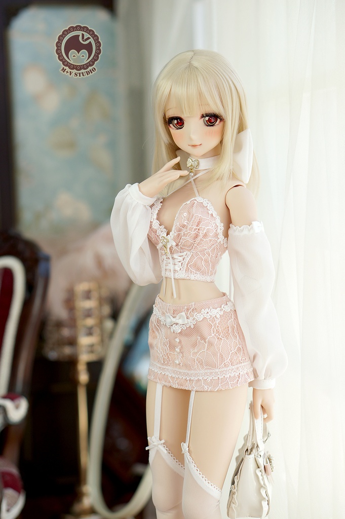 【喵屋】+恶魔爱神+1/3BJD DD(SS/S/M/L)DDS,SDGR女,AS58ド-ル用洋服7点セット