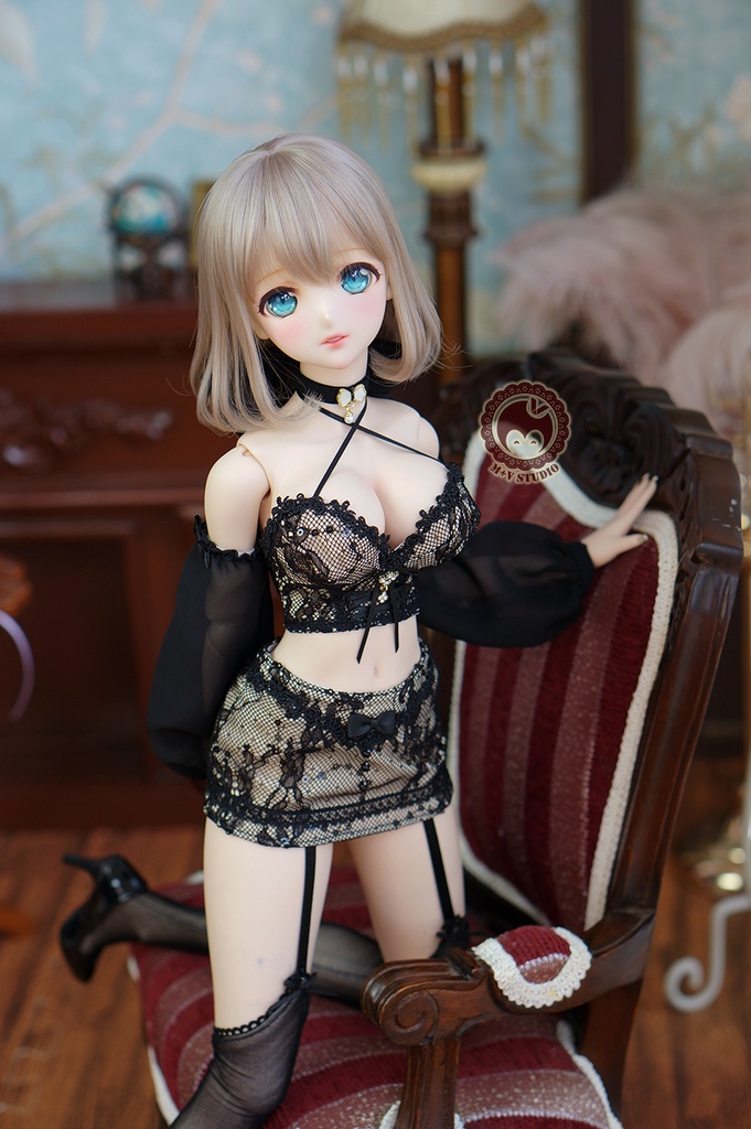 【喵屋】+恶魔爱神+1/3BJD DD(SS/S/M/L)DDS,SDGR女,AS58ド-ル用洋服7点セット